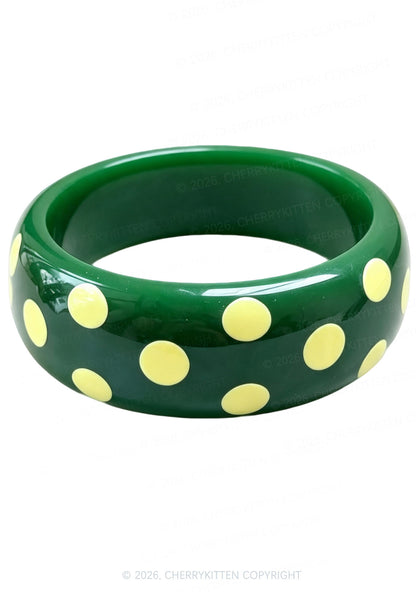 Candy Color Polka Dots Y2K Cuff Bangle Cherrykitten