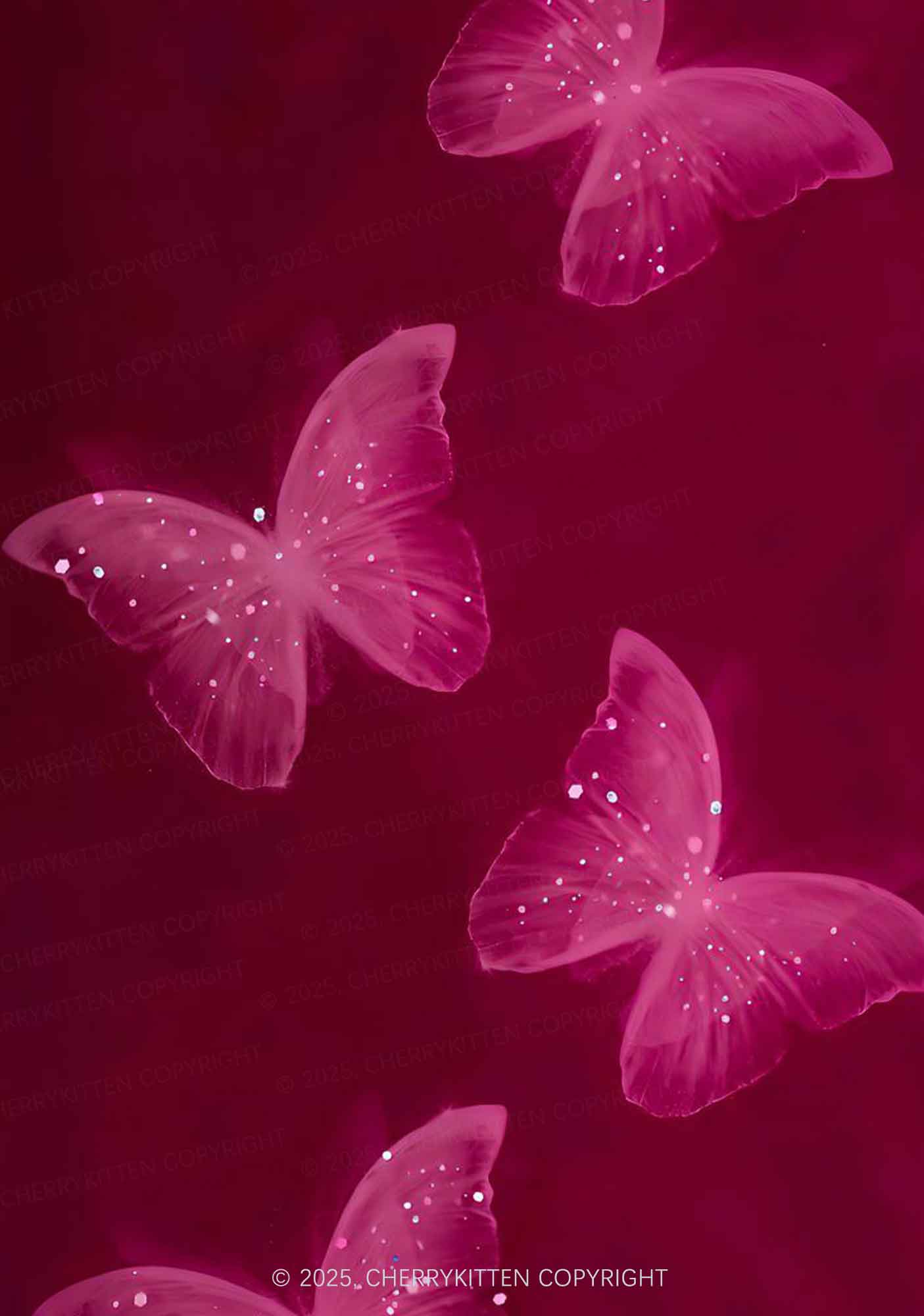 Butterflies Y2K Print Mini Layered Skirt Cherrykitten