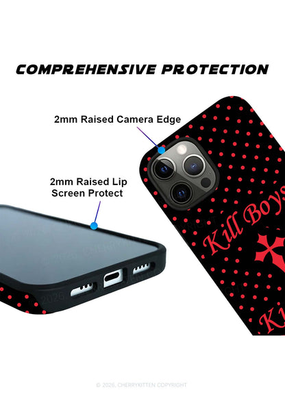 Kiss Girls Kill Boys Pride Y2K Phone Case Cherrykitten
