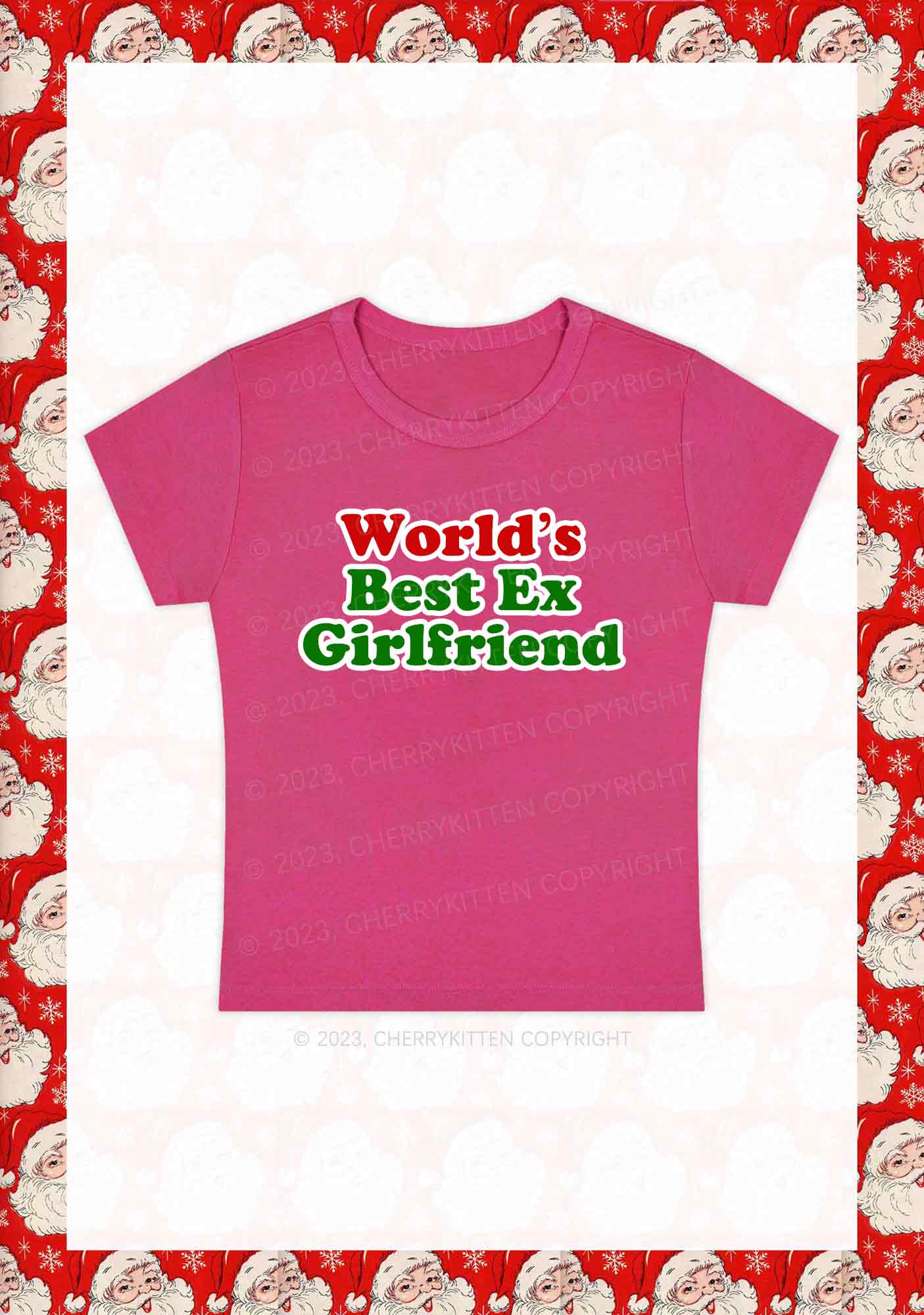 Best Ex Girlfriend Christmas Y2K Baby Tee Cherrykitten