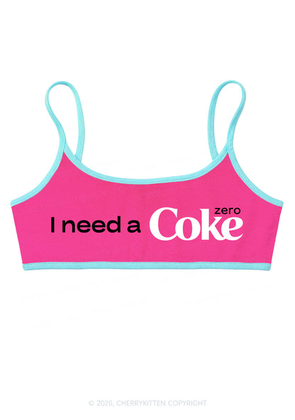 I Need A Cola Y2K Super Crop Cami Cherrykitten