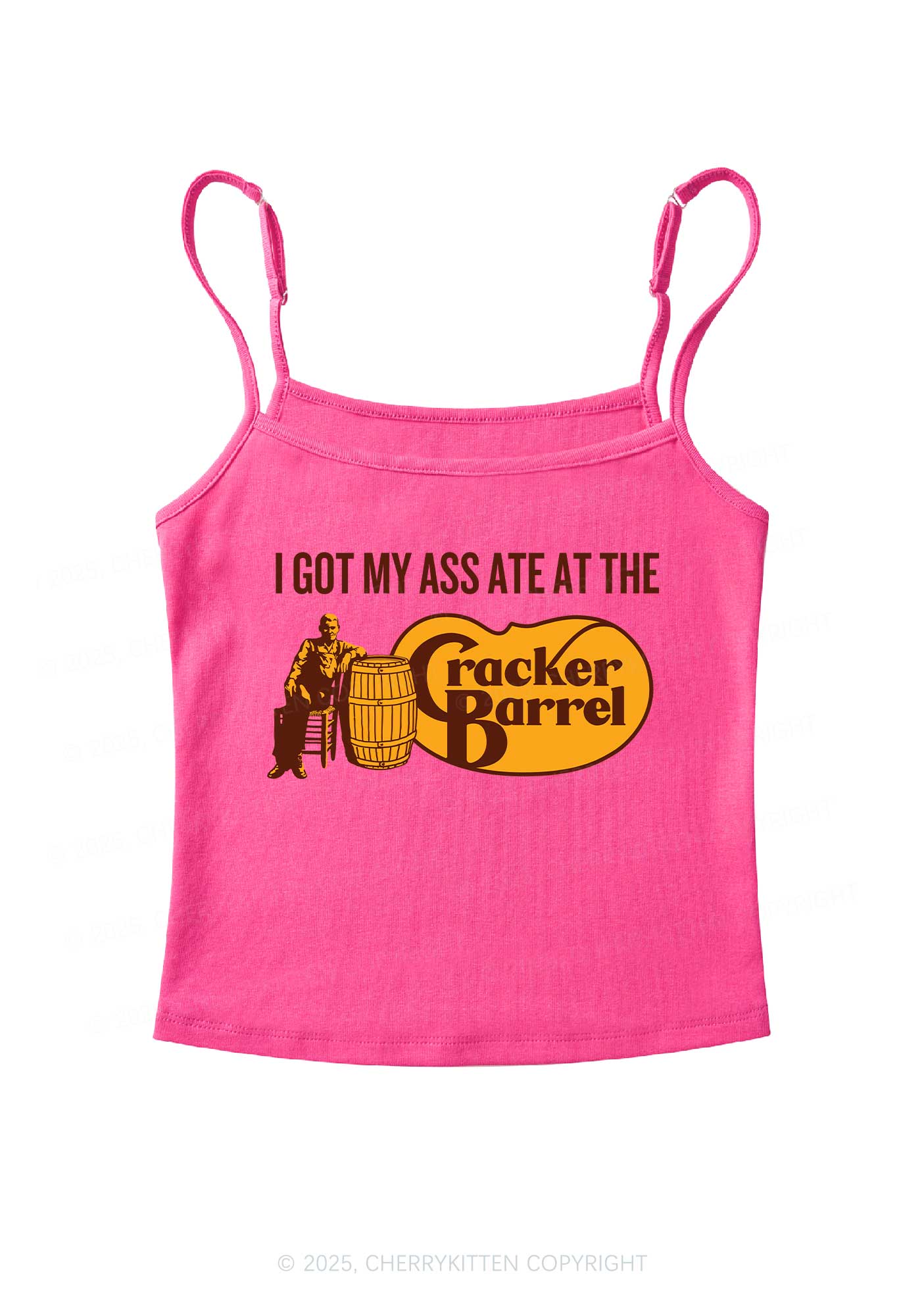 Got My Axx Ate Y2K Spaghetti Strap Cami Cherrykitten