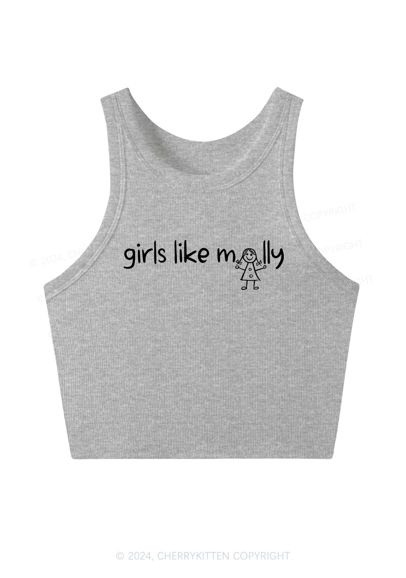 Girls Like Molly Y2K Crop Tank Top Cherrykitten