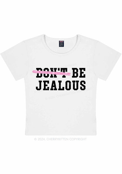 Curvy Be Jealous Y2K Baby Tee Cherrykitten