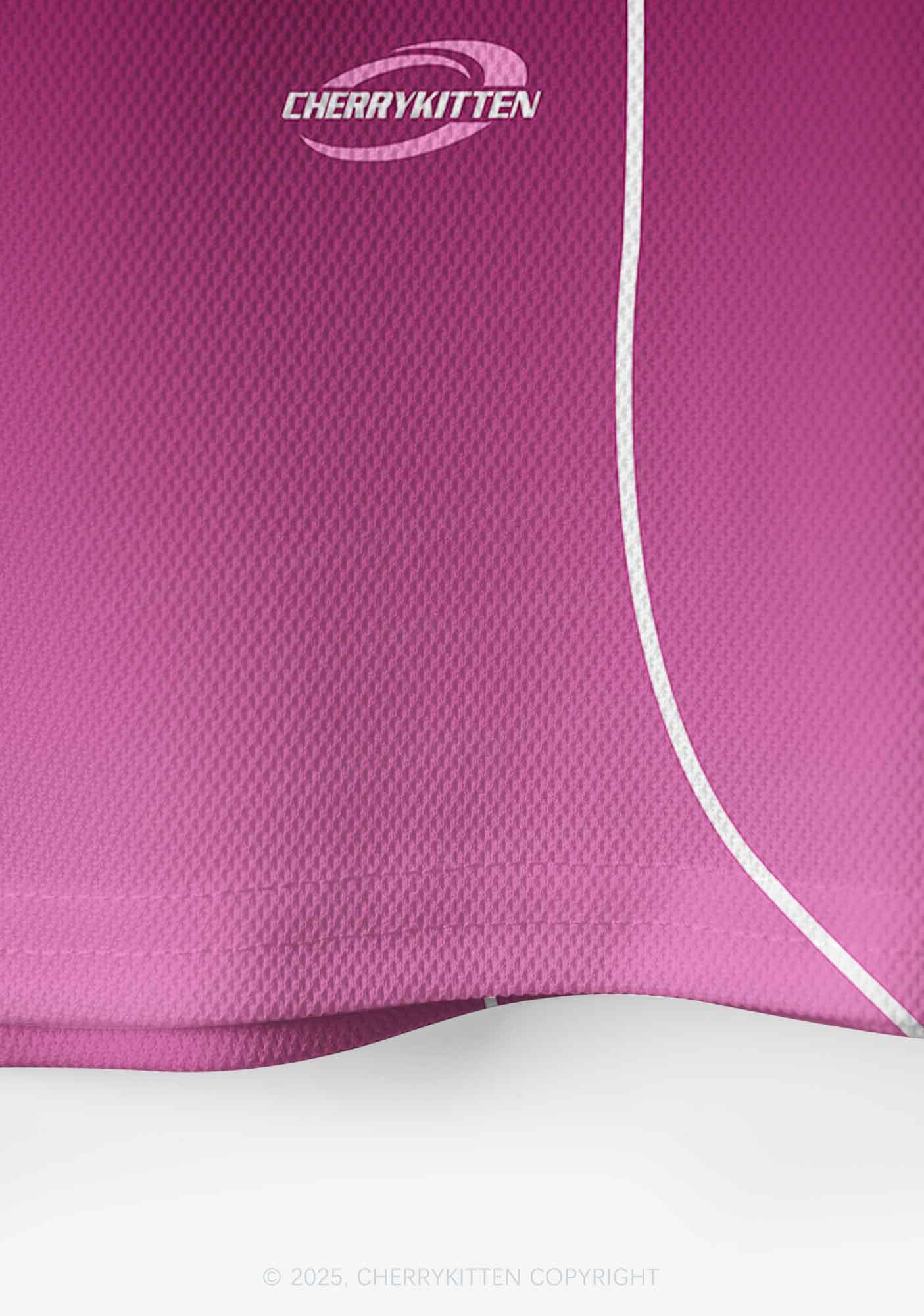Custom Pink K Pony Y2K Crop Sport Jersey Shirts Cherrykitten