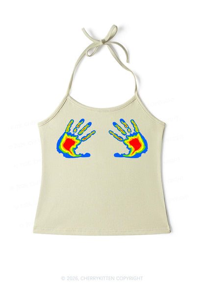 Thermal Hands Y2K Halter Neck Cami Cherrykitten