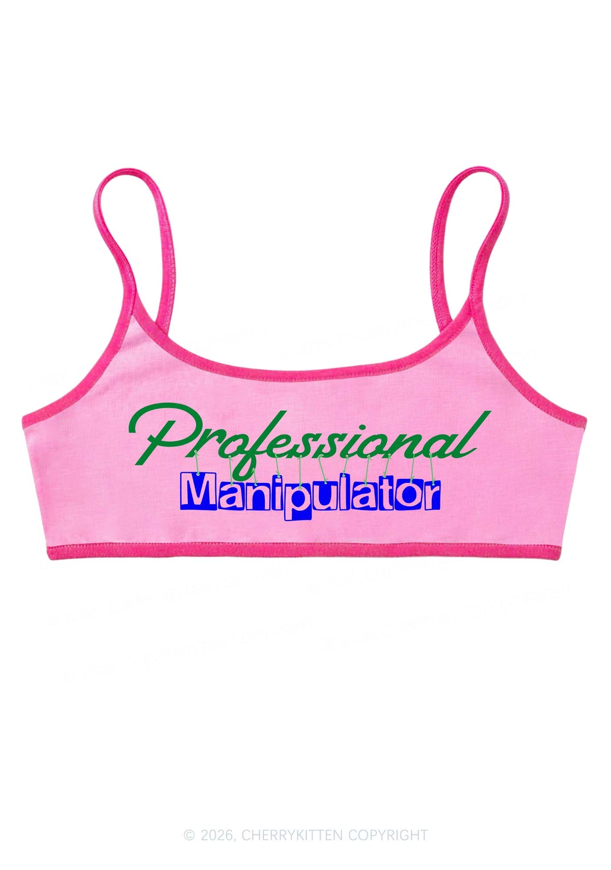 Professional Manipulator Y2K Super Crop Cami Cherrykitten