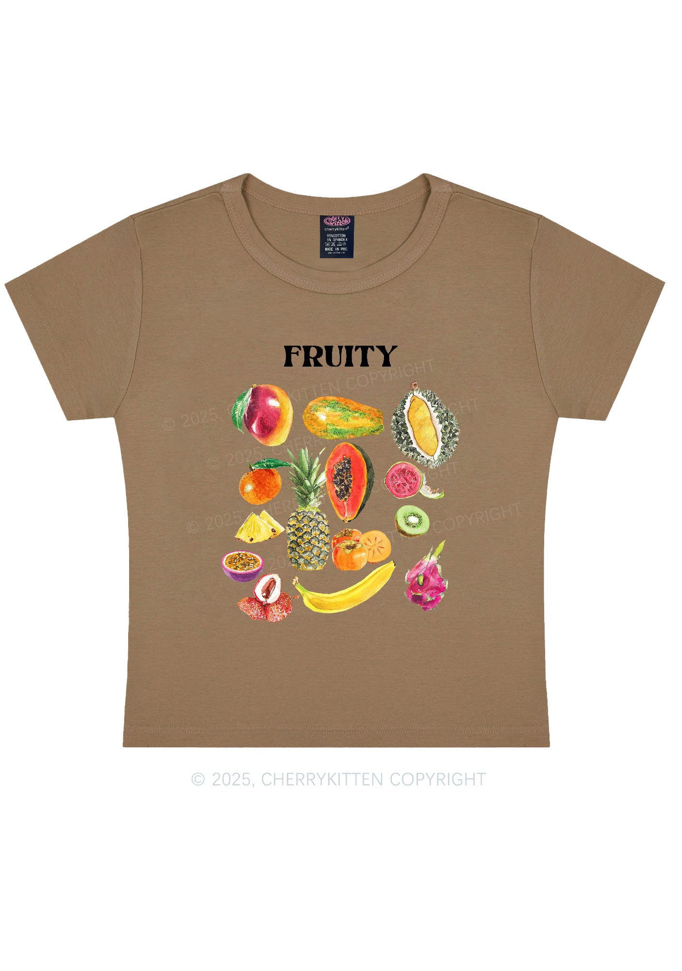 Fruity Y2K Baby Tee Cherrykitten
