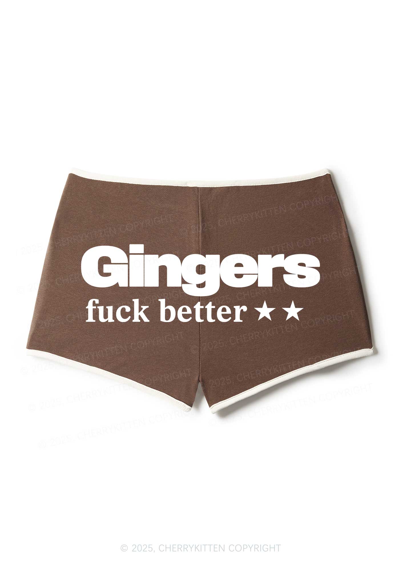 Gingers Fxxk Better Y2K Booty Shorts Cherrykitten