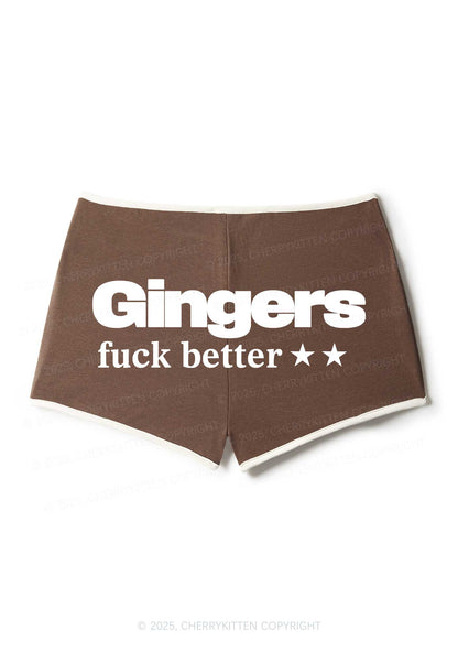 Gingers Fxxk Better Y2K Booty Shorts Cherrykitten