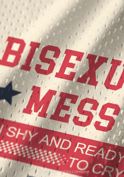 Bisexual Mess Pride Y2K Sport Jersey Tank Cherrykitten