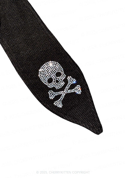 Rhinestone Good Boy Y2K Bunny Ear Knitted Hat Cherrykitten