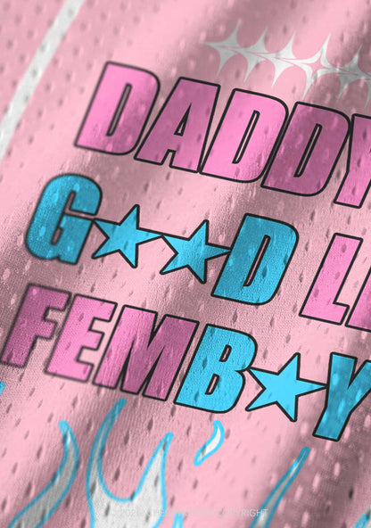 Daddys Good Lil Femboy Pride Y2K Sport Jersey Tank Cherrykitten