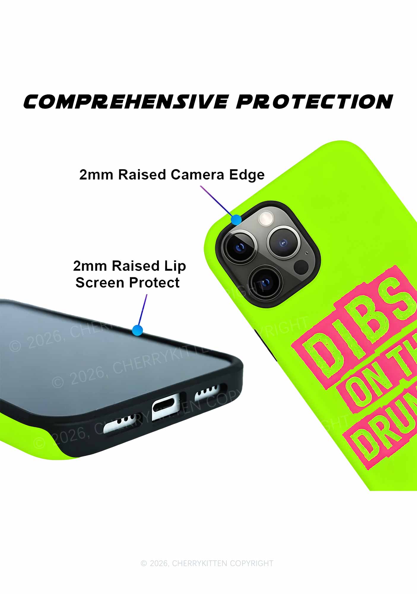 Green Dibs On The Drummer Y2K Phone Case Cherrykitten