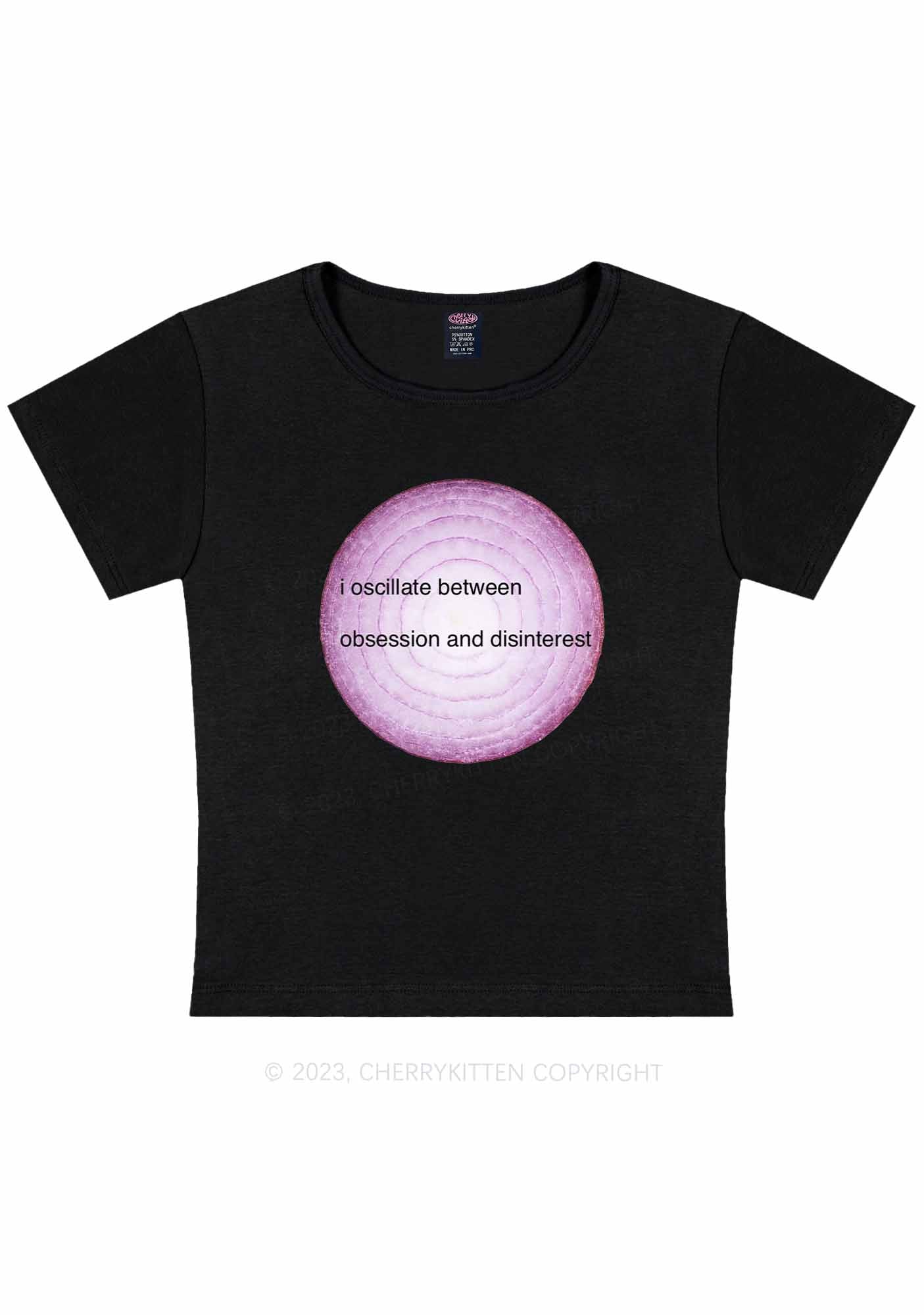 Curvy Obsession And Disinterest Y2K Baby Tee Cherrykitten