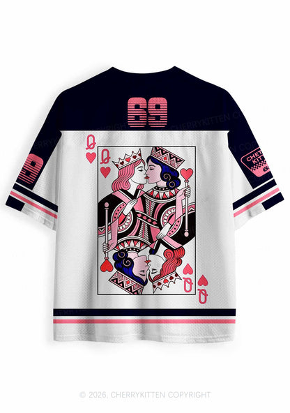 Queens Kissing Pride Y2K Sport Jersey Shirts Cherrykitten
