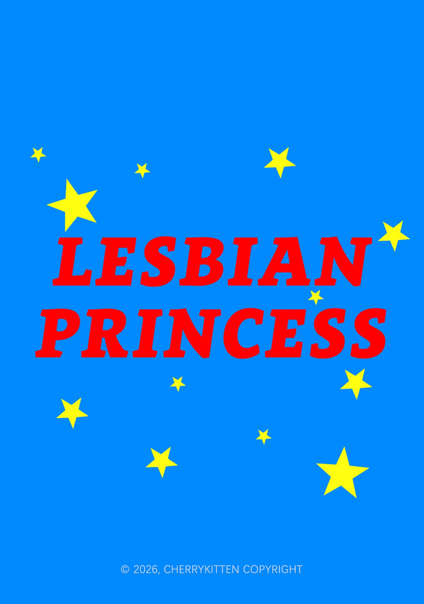 Blue Lesbian Princess Pride 1Pc Y2K Pin Badge Cherrykitten
