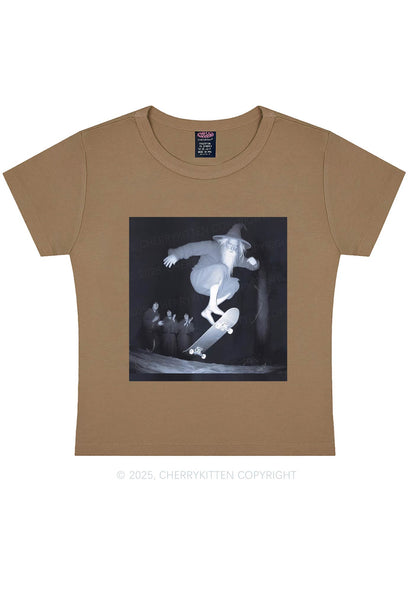 Skating Wizard Y2K Baby Tee Cherrykitten