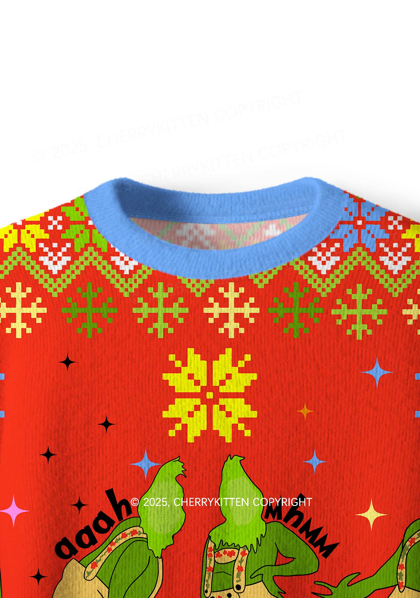 Im Not Going Y2K Christmas Knit Sweatshirt Cherrykitten