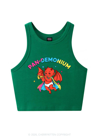 Pandemonium Pride Y2K Crop Tank Top Cherrykitten