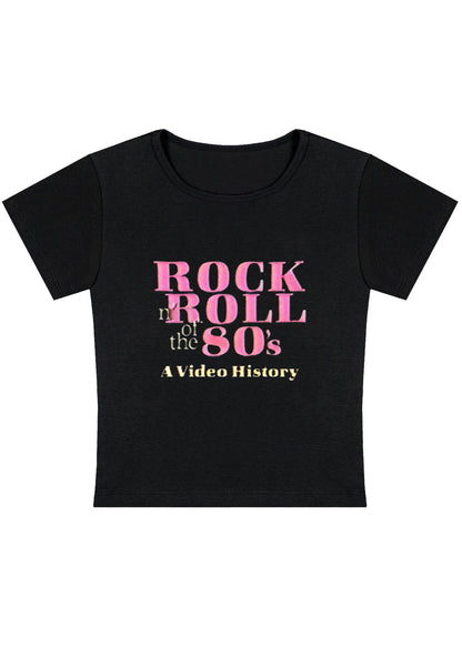 Curvy Rock Roll 80's Baby Tee
