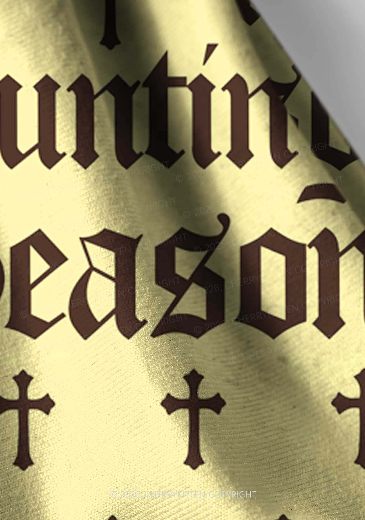 Cunting Season Cross Y2K Print Headband Cherrykitten