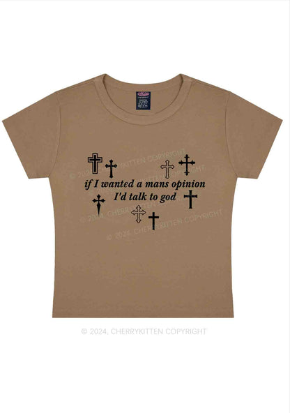 Talk To God Y2K Baby Tee Cherrykitten