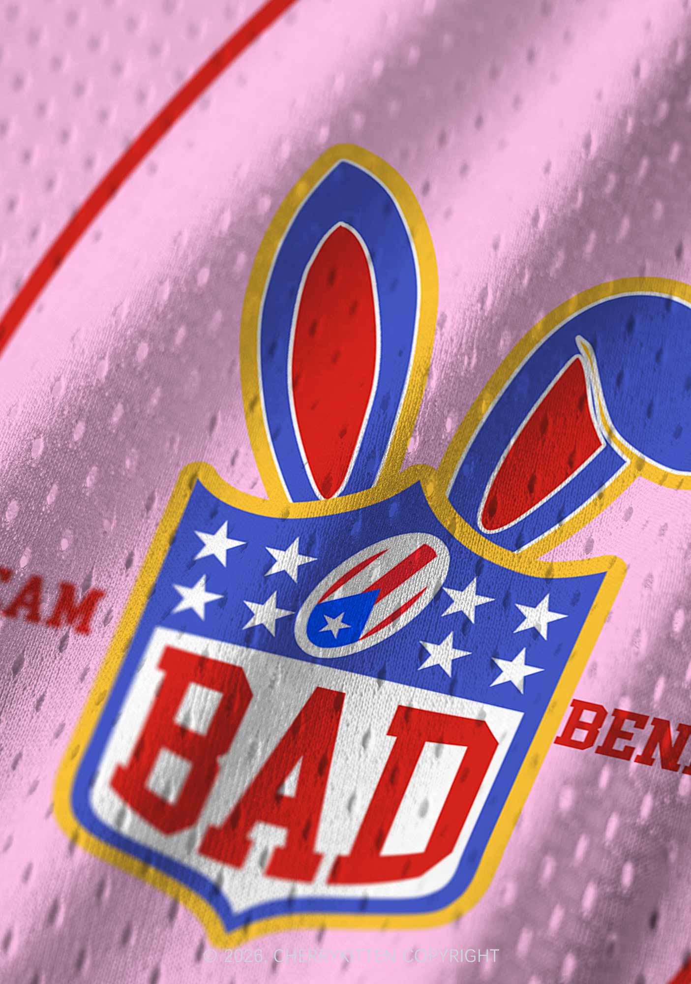 Pink Football Bunny Y2K Sport Jersey Tank Cherrykitten