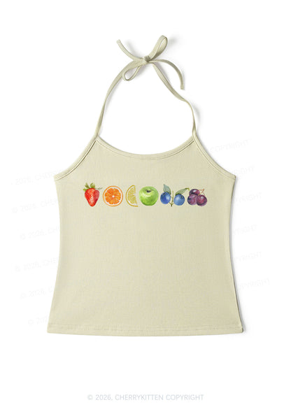 Six Fruity Pride Y2K Halter Neck Cami Cherrykitten
