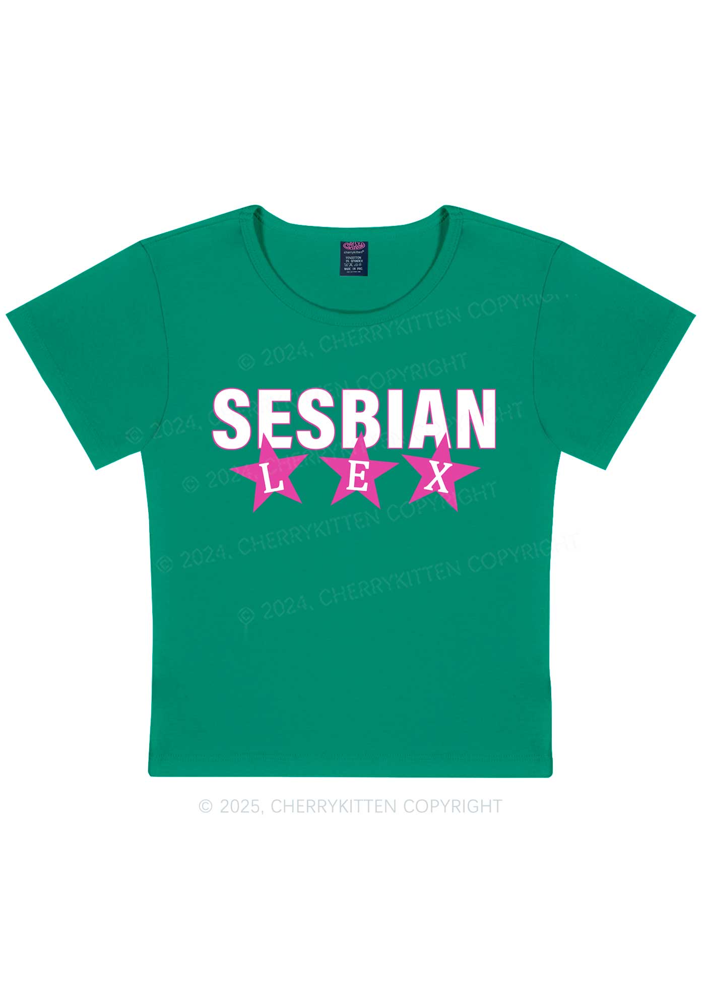 Sesbian Lex Y2K Baby Tee Cherrykitten