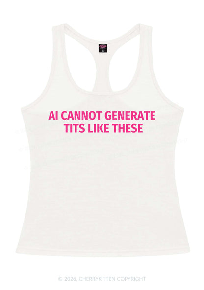 Ai Cannot Generate Txts Y2K Women Racerback Tank Top Cherrykitten