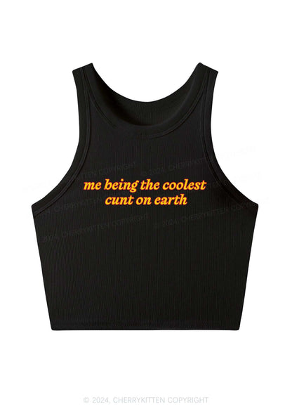 Coolest Cxnt On Earth Y2K Crop Tank Top Cherrykitten