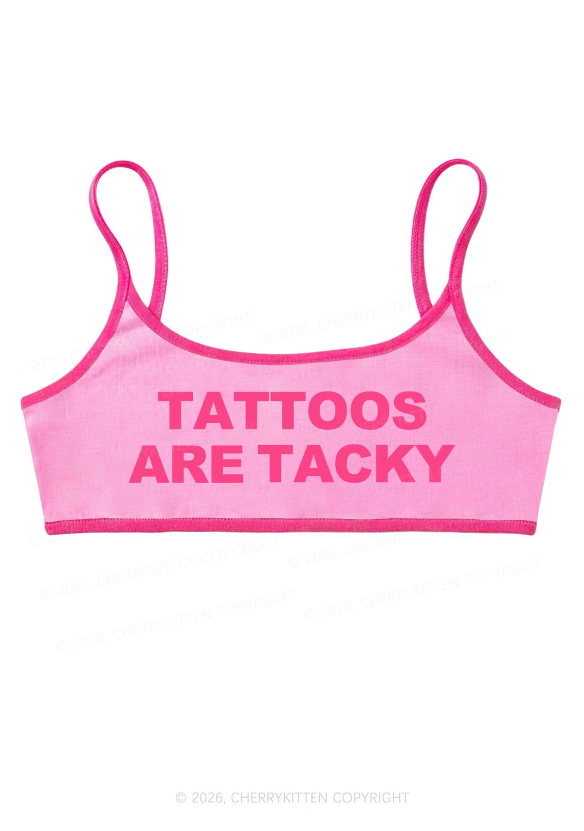 Tattoos Are Tacky Y2K Super Crop Cami Cherrykitten