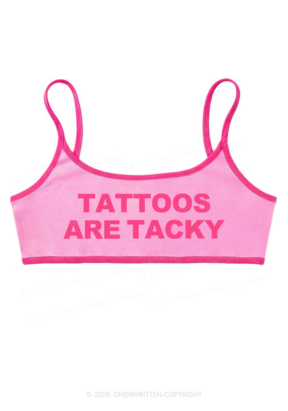 Tattoos Are Tacky Y2K Super Crop Cami Cherrykitten
