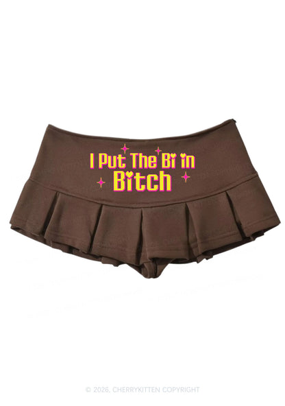 Put The Bi In Bxxch Pride Y2K Mini Pleated Skirts Cherrykitten