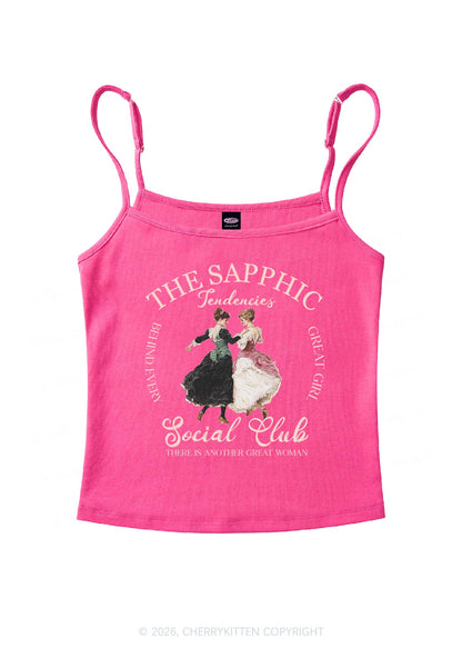 The Sapphic Pride Y2K Spaghetti Strap Cami Cherrykitten