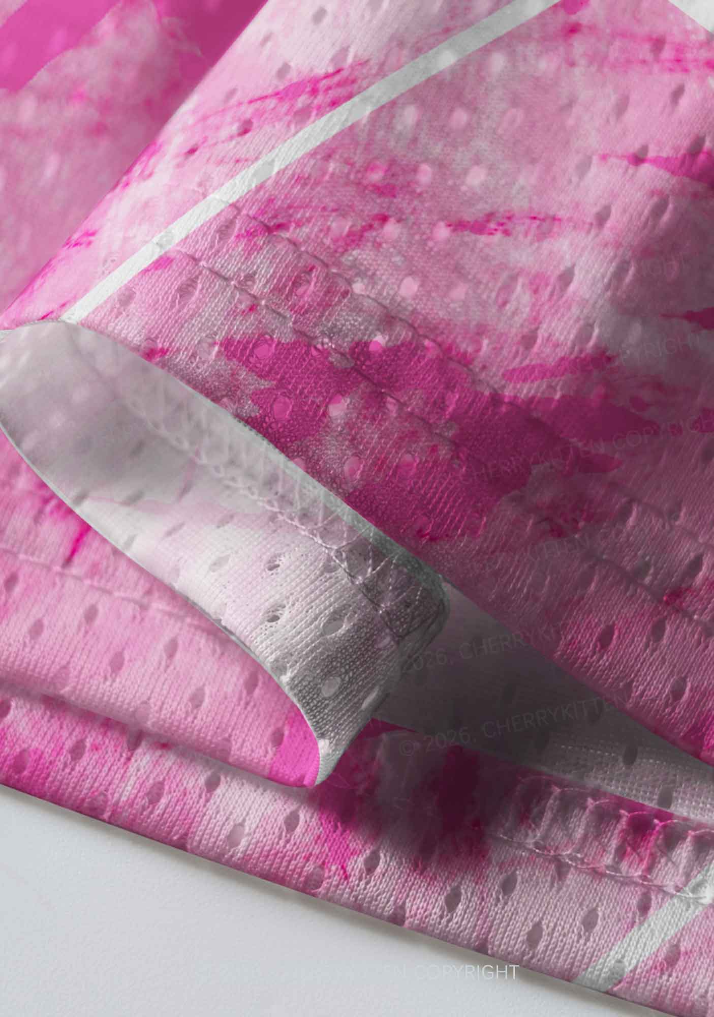Pink Tie Dye Gay Thoughts Pride Y2K Sport Jersey Shirts Cherrykitten