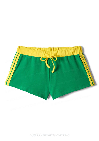 Plain Y2K Drawstring Mini Shorts Cherrykitten