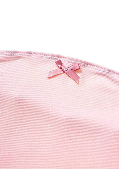 Still Cute Y2K Pink Bow Tie Tube Top Cherrykitten
