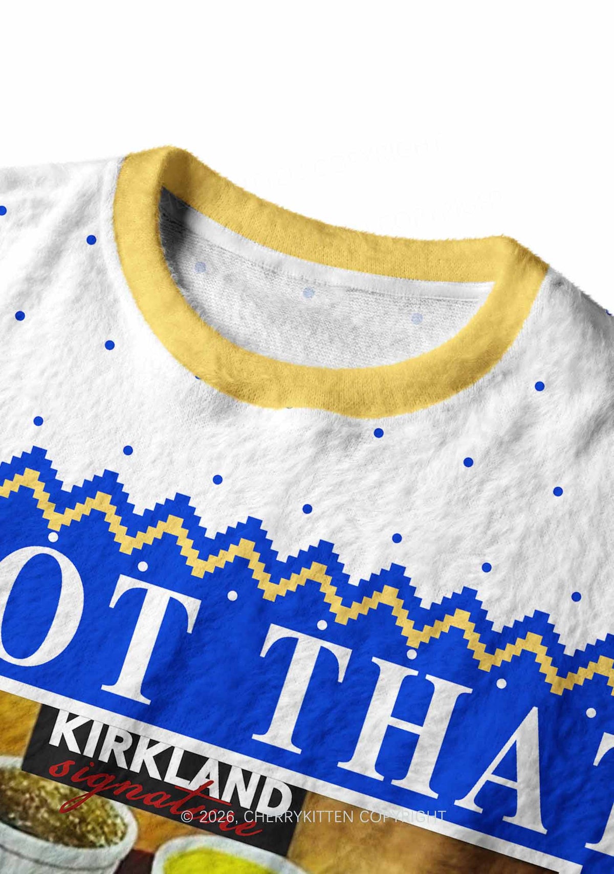 I Got That Hot Dog In Me Y2K Christmas Knit Sweatshirt Cherrykitten