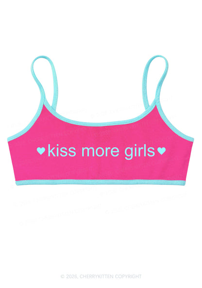 Kiss More Girls Pride Y2K Super Crop Cami Cherrykitten