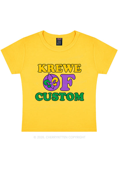 Krewe Of Custom Y2K Baby Tee Cherrykitten