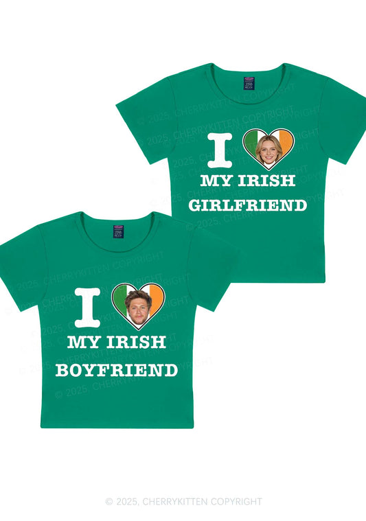 Custom My Irish BF GF Y2K Valentine's Day Baby Tee Cherrykitten