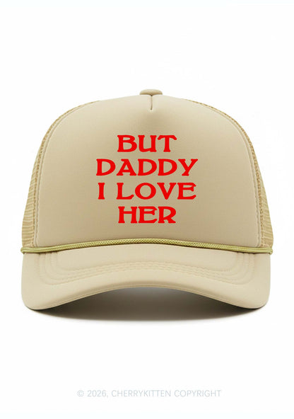 But Daddy I Love Her Pride Y2K Trucker Hat Cherrykitten