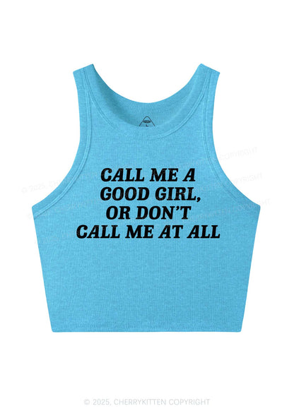 Call Me Good Girl Y2K Crop Tank Top Cherrykitten