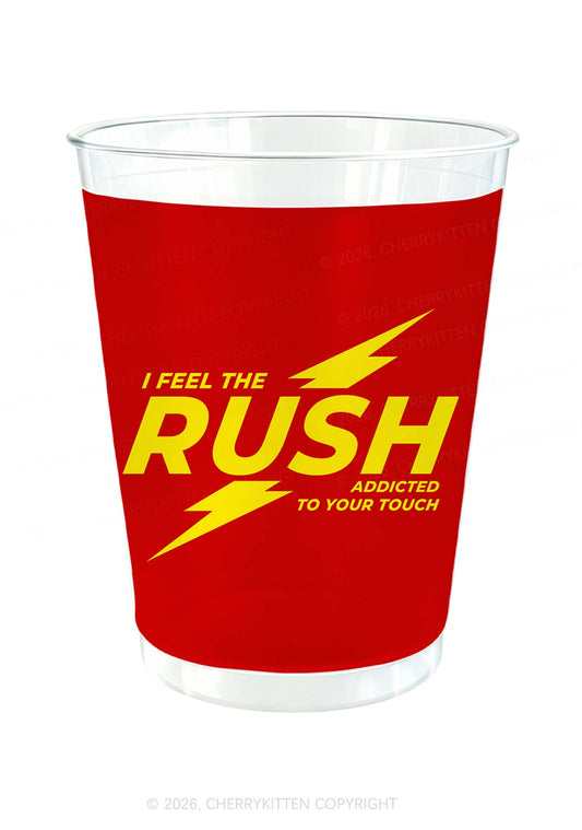 I Feel The Rush Y2K Plastic Cup Cherrykitten