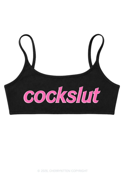 Cockslxt Y2K Super Crop Cami Cherrykitten