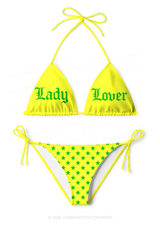 Lady Lover Pride Y2K Print Bikini Set Cherrykitten