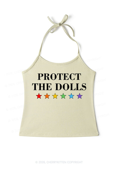 Protect The Dolls Pride Y2K Halter Neck Cami Cherrykitten