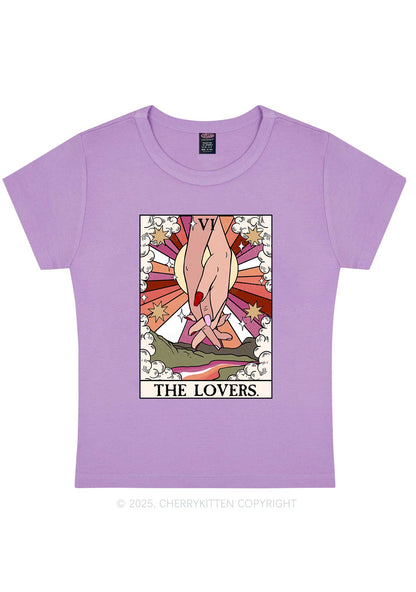 The Lesbian Lovers Y2K Baby Tee Cherrykitten